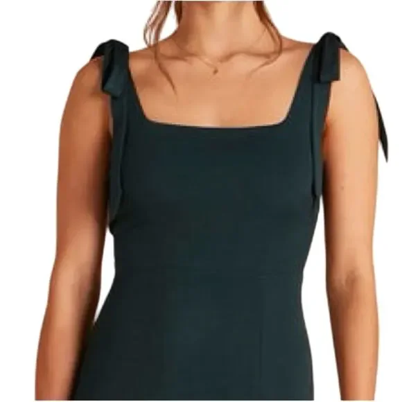 slim fit dress slacks Deep Green Long Flowy Prom Dress With Lace Bustier And Corset Back main image 1